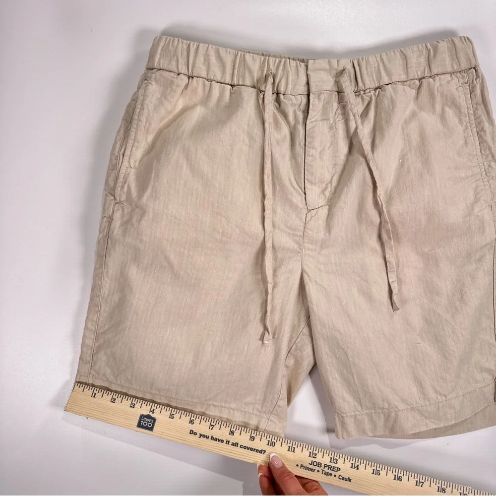 Frescobol Carioca Men’s Drawstring Linen Shorts 34